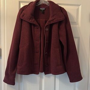 Patagonia Maroon Sweater Jacket